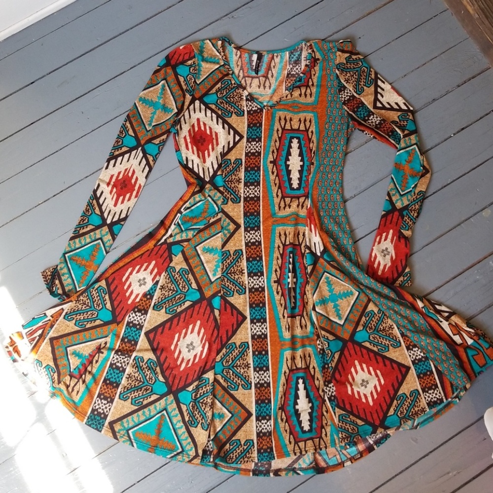 Tribal print dress